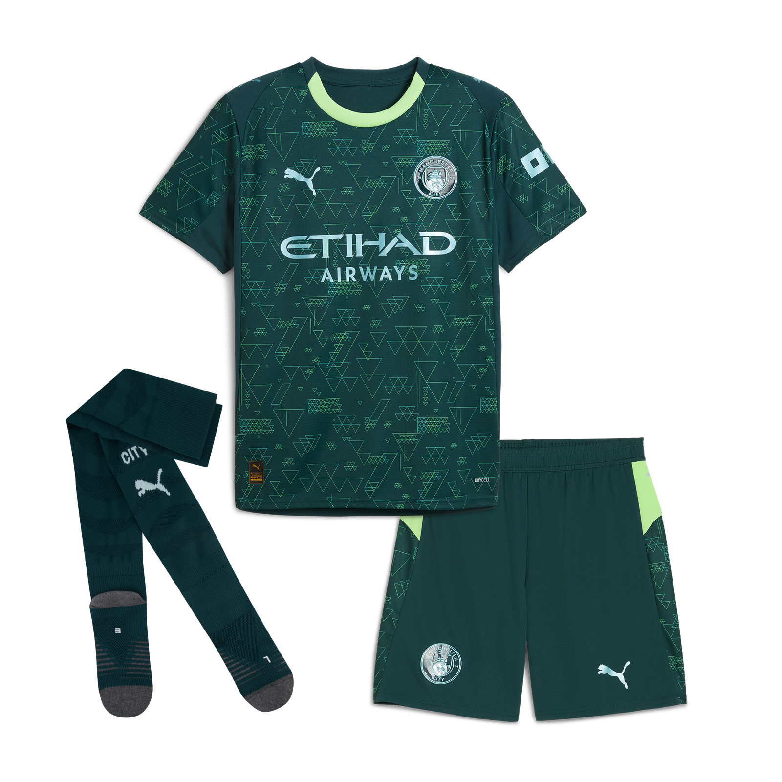 Serviette Poncho Avec Capuche Manchester City Pour Enfants - Produit Officiel